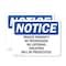 Signmission Private Property No Trespassing No Loitering OSHA Notice Sign, Plastic, 10in W x 7in L, 2PK OS-2PACK-NS-P-710-L-17847 - alternate 1
